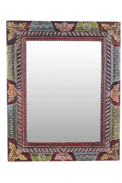 Multicolour Jodhpuri Handpainted Mirror Multicolour Jodhpuri Handpainted Mirror